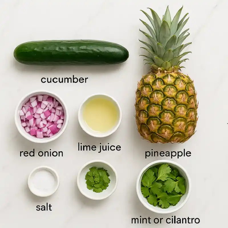 Pineapple Cucumber Salad : Bursting with Flavor, Energy, and Wellness. 9 pineapple cucumber salad ingredients