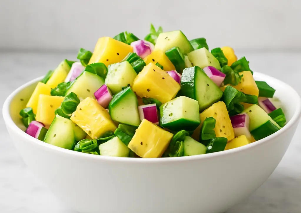Pineapple Cucumber Salad : Bursting with Flavor, Energy, and Wellness. 5 pineapple cucumber salad